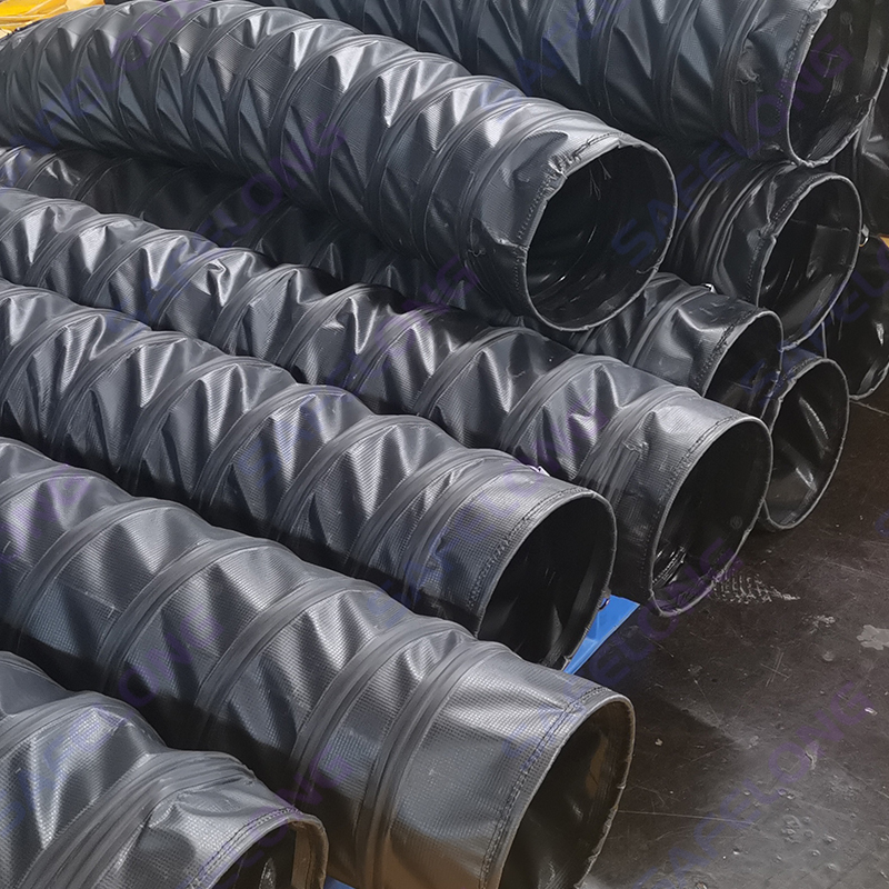 Flexibilné vetracie potrubie s oceľovým drôtom